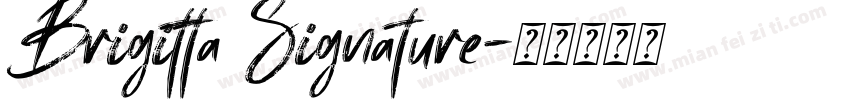 Brigitta Signature字体转换